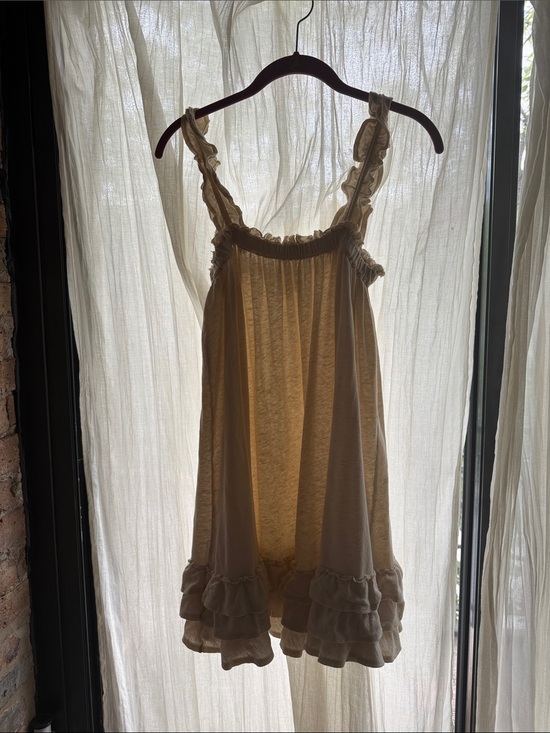 We The Free Tops - We The Free Ruffle-Trim Sleeveless Chemise in Cream